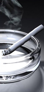 Smoking cigarette